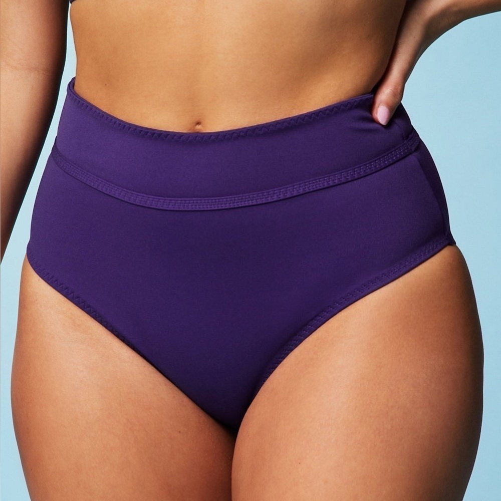 Fabletics Boardwalk High-Waisted Swim Bottom Sz medium
